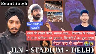 A lot went wrong with the athlete of Jawaharlal Nehru Stadium #jlnstadium #delhi