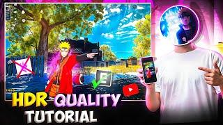 How to increase free fire video quality  in capcut | free fire HDR quality tutorial