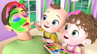 Let’s Make Daddy Pretty | Color Song | CocoBerry Nursery Rhymes & Kids Songs