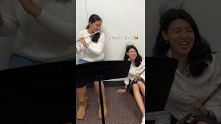 flute student almost FAINTS!  #flute #fluteteacher #flutestudent #classicalmusic #musiclesson