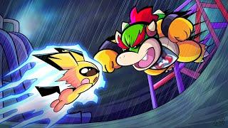 Who Would Canonically Win? Pichu vs Bowser Jr | Fight Animation!