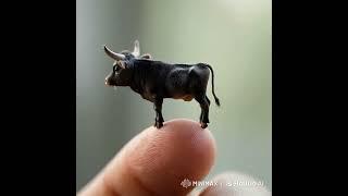 "Amazing Miniature: A Bull the Size of a Finger!"