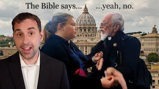 Protestant Street Preachers Try To CONVERT Catholic Priest in Vatican City!