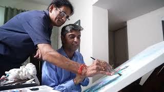 #SneakPeek - Dr. Anil Bhansali with Contemporary Painting Artist Mr. Bheem Malhotra | Rang De Neela