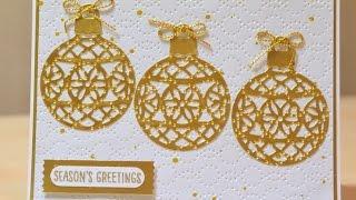 No.112 - Embedded Baubles - JanB UK Stampin' Up! Demonstrator Independent