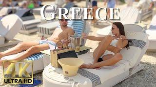 Beach Walk Greece 4K | Walking along Pefkochori Beach with Olivia on the Chalkidiki Peninsula