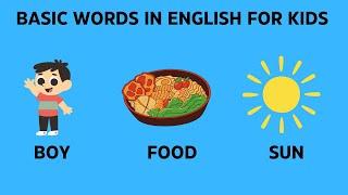 Basic words in English for kids | Preschool and kinder |  English RP |