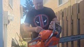 first run of the proyama chainsaw from amazon