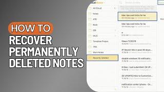 How to Recover Permanently Deleted Notes on iPhone | Recover Deleted Notes on iPhone (2023 Guide)