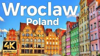 Wroclaw, Poland Walking Tour (4k Ultra HD 60 fps) - With Captions