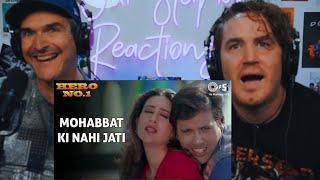 Mohabbat Ki Nahi Jati | Govinda, Karisma Kapoor | Udit Narayan | REACTION!!!