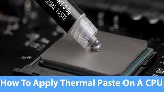 How To Apply Thermal Paste On A CPU - Simple Pc TechTips