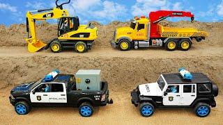 RC Excavator Digging / Dump Trucks / JCB  Best Construction Site Vehicles working together #10