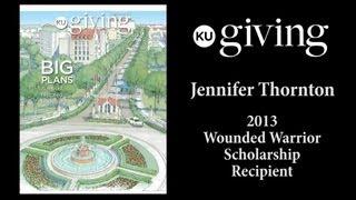 Jennifer Thornton - 2013 Wounded Warrior Scholarship Recipient