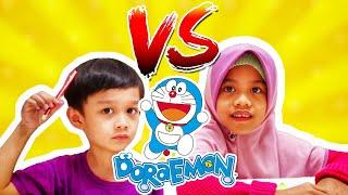 Iman vs Ameera.. Who will win?! #challenge #doraemon #drawing