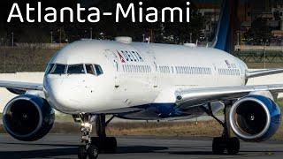 My first time flying a B757 | DELTA AIRLINES | B757-200|Atlanta-Miami