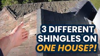 3 Different Shingles On a FAILED Roof? | Roof Inspection Walkthrough