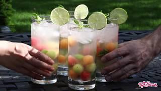 Watermelon Mojitos {with Melon Balls}