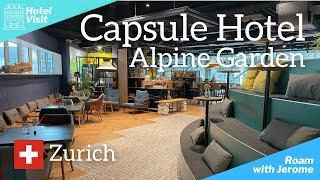 Inside CAPSULE HOTEL - ALPINE GARDEN  | Zurich Airport, Switzerland  | Hotel Visit