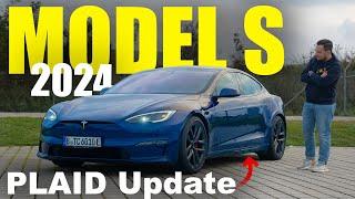 Tesla Model S Plaid 2024 - updated seats and software!