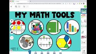 Digital Math Manipulatives for Google Classroom and SeeSaw