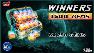 Winners 1500 Gems  War Robots #warrobots #варроботс #wr