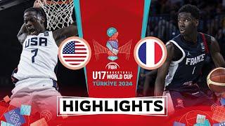 USA  vs France  | Highlights | FIBA U17 Basketball World Cup 2024