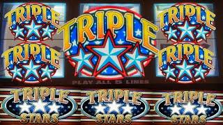 Classic Old School Triple Stars 3 Reel 5 Line Casino Slot