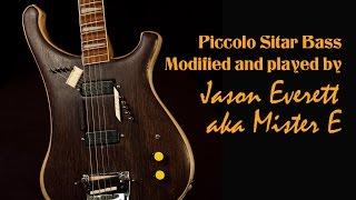 Rickenbacker Piccolo Sitar Bass modified and played by Jason Everett aka Mister E