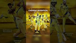 Chennai Super Kings Retention | #shorts #cricket #cricketshorts #ipl2025 #chennaisuperkings