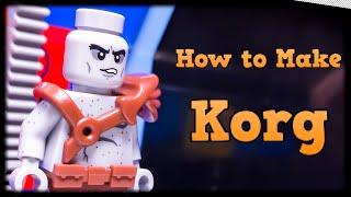 HOW TO MAKE a Custom LEGO KORG from THOR: RAGNAROK!