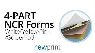 Full Colored 4 Part NCR Forms | Newprint