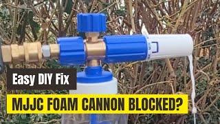 MJJC Foam Cannon Blocked or Not Foaming: Easy DIY Fix