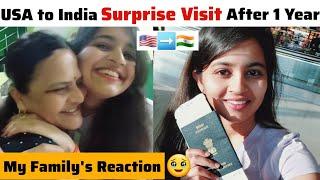 Surprise Visit To India | USA To India Surprise Visit | USA To India Flight Journey