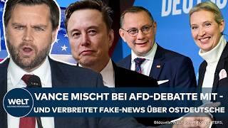 AFD UND ELON MUSK: Vance schaltet sich ein und verbreitet Fake-News! Wer ist der echte Trump-Vize?