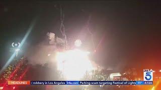 Illegal fireworks show lights up Los Angeles County neighborhood