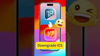 How to Downgrade iOS 18? Quick! (iOS 18/17)
