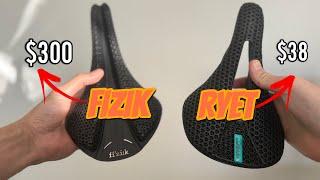 $38 Ryet vs $300 Fizik Saddle - Side by Side