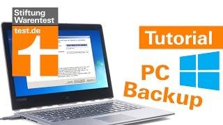 Tutorial: Daten sichern & wiederherstellen, Backup mit Windows 10