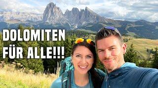 Seiser Alm: Traumhafte Wanderungen in den Dolomiten - auch für Anfänger und Familien