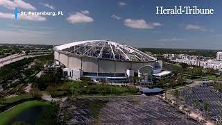 Drone footage of Hurricane Milton damage in Florida from Siesta Key to Tampa to Palm Beach