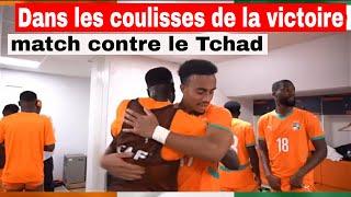 Dans les Coulisses de la Victoire Contre Le Tchad à Abidjan | Eliminatoires CAN Maroc 2025 6e j.