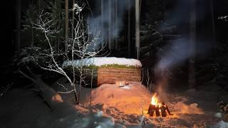 Cozy Winter Wonderland: A Day in My Underground Log Cabin!