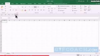 How to move the Excel Quick Access Toolbar above or below the Ribbon