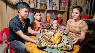 Small family reunion cooking - Happy meal with family | Hà Tòn Chài