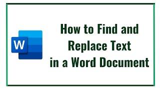 how to find and replace text in a word document