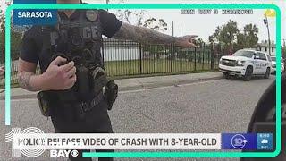 Bodycam footage released of crash involving 8-year-old boy, Sarasota police officer