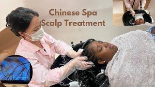 ASMR: CHINESE HAIR SPA SCALP TREATMENT ON BRAIDS $6 | SO RELAXING |BLACK IN CHINA #china