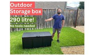 How to install outdoor storage box Gardeon