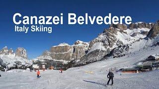 Skiing Italy Canazei Belvedere